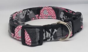 Glitter Skull Flannel Collar