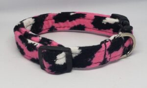 Pink Leopard Flannel Collar