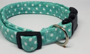 Turquoise Dot Cotton Collar